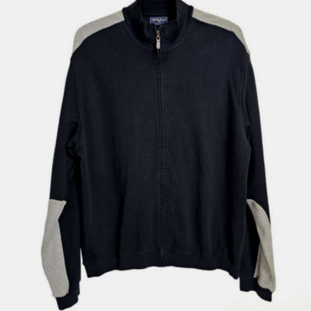 Bobby Jones Players Peruvian Pima Cotton Full Zip Lightweight Jacket, EUC, sz XL